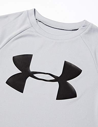 Спортна тениска с къс ръкав с голяма лого на Under Armour Boys'Tech за момчета