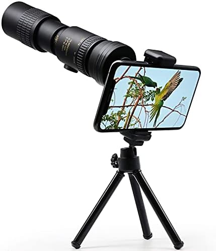 Монокулярный Телескоп 4k 10-300x40 мм, за възрастни, Висока мощност HD, с адаптер за статив за смартфон, 30-кратна Scalable Оптична Bak4 Призма за наблюдение на птици на открито, Л