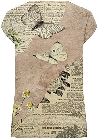 Летни Дамски Блузи на бретелях с флорални Принтом, Женствена Тениска с V-образно деколте и къс Ръкав, Модерни