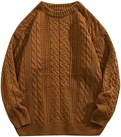 Добри Зимни Палта за мъже, Мъжки И Дамски Модни Ежедневни Пуловери с принтом в Ретро стил, който е Кръгъл Отвор, Двойни Пуловер,