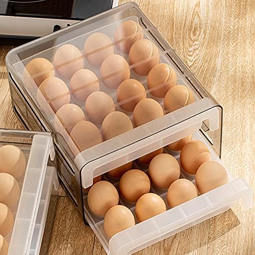 Кутия за съхранение на яйца, с чекмедже N / B 32, голям капацитет, могат да бъдат опаковани в стекове, спестяване на пространство и Материал Pp, полезен за здравето и без