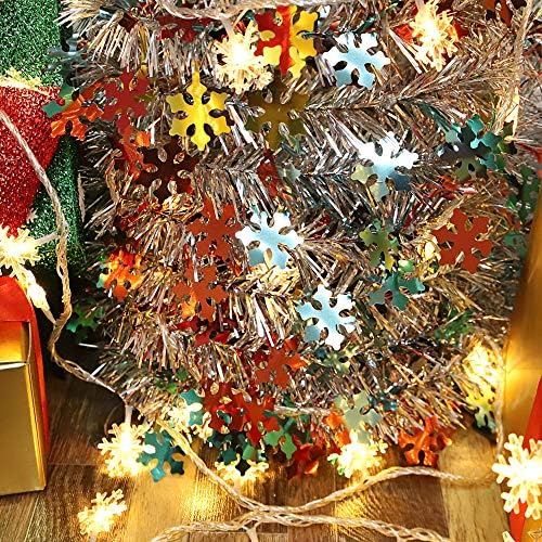 Коледна Елха N & T NIETING, 5-подножието Сгъваема Всплывающая Коледно Дърво със Сребърна Сърма, Крайбрежната Коледно Дърво за Празнични украси, Дом на дисплея, Офис декор
