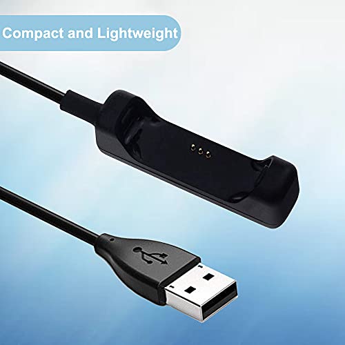 EXMRAT е Съвместим с зарядно кабел Fit-bit Flex 2 (от 2 опаковки, 30 см / 1 фут), USB-зарядно кабел за зарядно