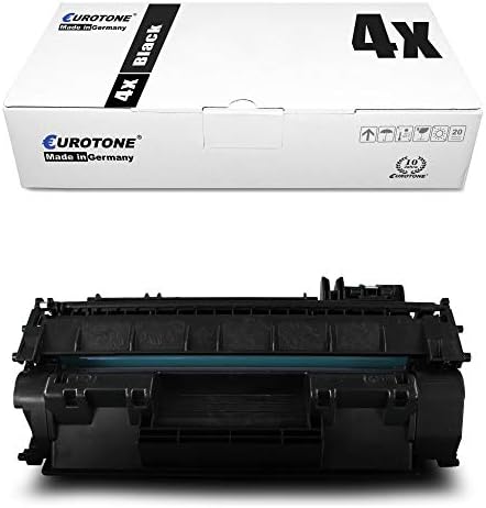 4X Рециклирани Тонер Eurotone за HP Laserjet Pro 400 MFP M 425 dw dn Заменя CF280A 80A