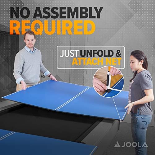 JOOLA Tetra - Маса за пинг-понг от 4 части за бильярдного маса - Включва набор от мрежи за пинг-понг - пълен размер маса за
