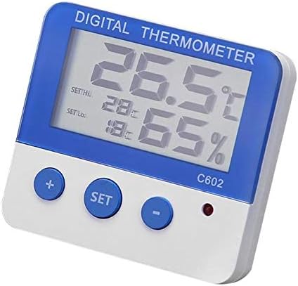 Термометър WODMB Водоустойчив цифров LCD термометър, влагомер за измерване влажността в помещението аларма