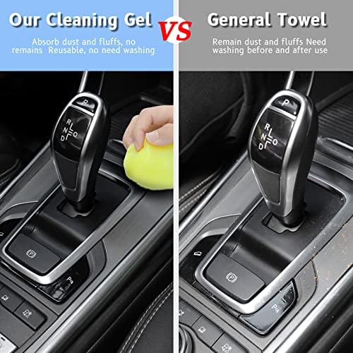 TeSabMi Почистваща Гел за автомобила Комплект за почистване Универсален Елементи за Автомобилната Прах за Пречистване на Пукнатини на Автомобилни Автоматично отдуш?