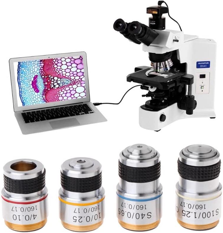 Аксесоари за микроскоп 4X, 10X 40X 100X Ахроматический обектив за Консумативи Лаборатория за Биологичен микроскоп (Увеличение: