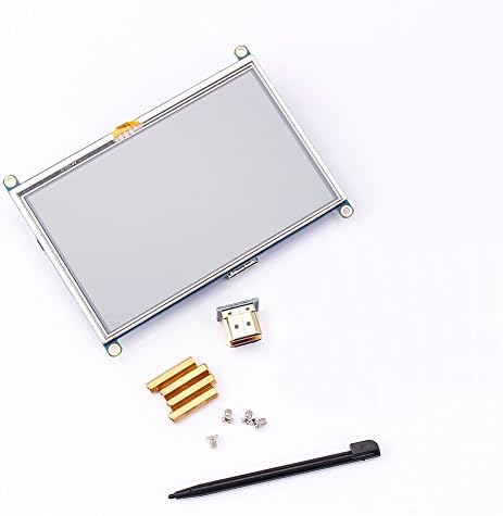 Yosoo 5 инчов LCD монитор със сензорен екран GPIO за Raspberry Pi в режим A + B B + PI2, Сензорна писалка,