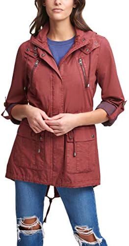 Дамски памучен яке-анорак Levi ' s с качулка (стандартни и големи размери)