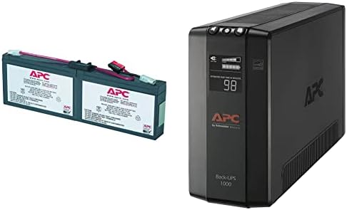 Смяна на батерията на UPS APC, RBC18, за модели на APC Smart-UPS SC250RM1U, SC450RM1U и някои други, черен