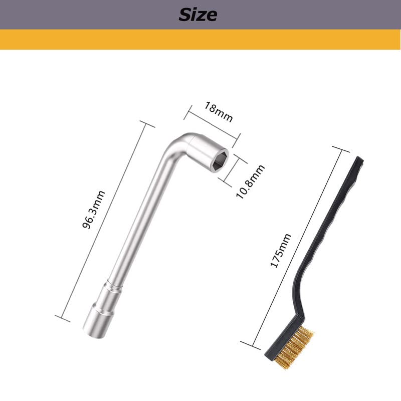 Комплект Гаечных ключове за 3D-принтер, 6 мм, 7 мм L-Образен Шестограмен Ключ Инструмент за Фиксиран Месингова Дюза Mk8 На 3