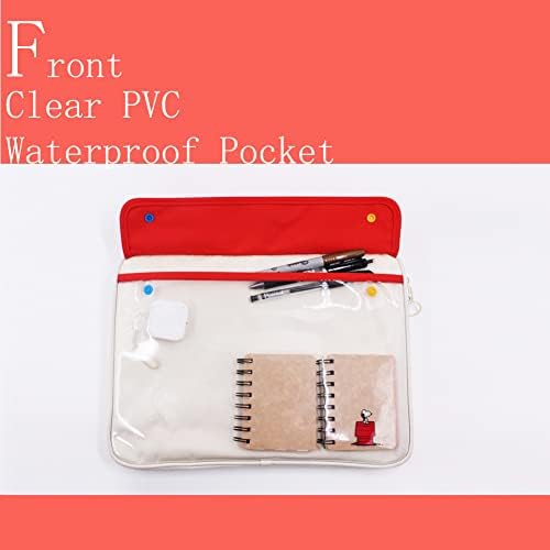 Калъф за таблет Finex Снупи only - Физическия размер на до 13 инча по диагонал - Защитна чанта с преден прозрачен джоб