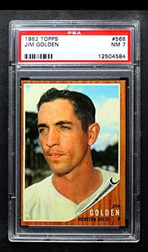1962 Topps # 568 Джим Голдън Хюстън Колт 45s (Бейзболна картичка) PSA PSA 7,00 Колт 45s