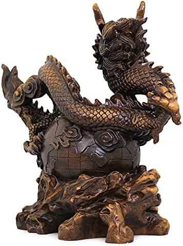 LHMYGHFDP Китайския Зодиак Статуя на Дракон Колекционерски Фигурки Декор на Масата, Богатство Щастливо Украса Подарък Домашен