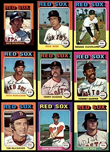 1975 Топпс на Бостън Ред Сокс Сет на Бостън Ред Сокс (сет) VG/БИВШ Ред Сокс