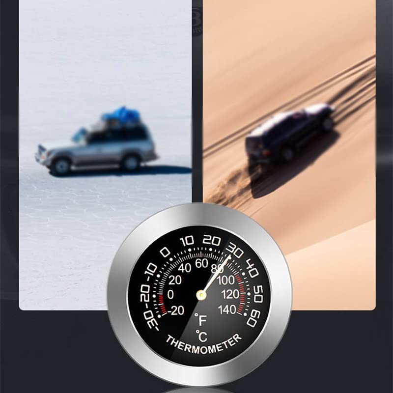 Авто Термометър-Влагомер QUUL, Мини-Механични Автомобилни Измерване на температура и влажност на въздуха, Термометър за Инкубатор за Хладилник в стаята (Цвят: E)
