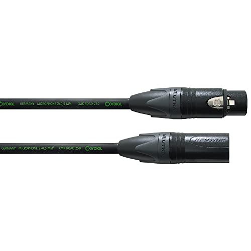 Трайно балансиран микрофон кабел CORDIAL Peak премиум серията Road - от 3-полюсного конектор XLR до 3-полюсного
