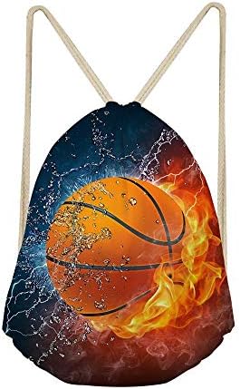 Голяма Чанта за съвсем малък Cool Баскетбол 3D Printing Раменната Раница за Фитнес Gymsack
