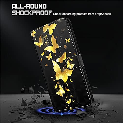 BICHONG е Подходящ за Samsung Galaxy S8 Case Кожен Флип Калъф За вашия Телефон, Портфейл Сладък Стилен Дизайн с Притежателя