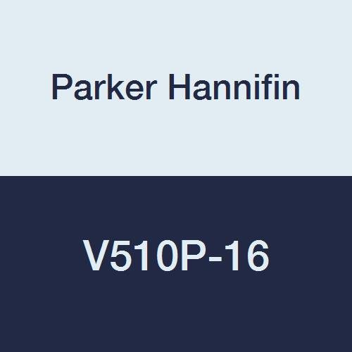 Промишлен сферичен кран Parker Hannifin V510P-16 от Месинг, с уплътнение от PTFE, Вграден, 1-5/16-12 Вътрешна Директен резба x 1-5/16-12 Директна Външна резба