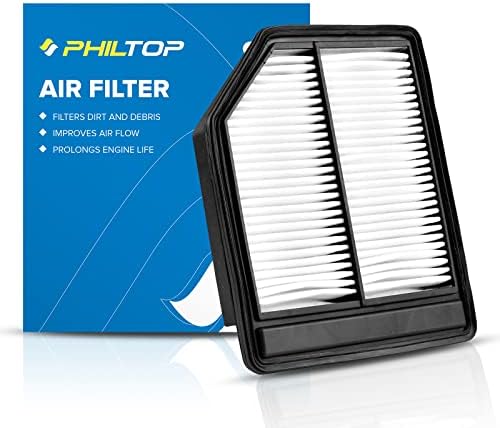 Въздушен филтър на двигателя PHILTOP CA10165 е Съвместим с 2006-2011 Civic L4 1.8 L Замени CA10165, 17220-RNA-A00 AF1329, 19236608, A3113C, 49065, PA5653, 17220RNAA00, 1433170