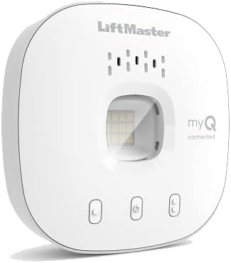 Liftmaster MyQ Smart Garage Control - Безжичен гаражно хъб и сензор с Wi-Fi и Bluetooth се Управлява от смартфон, 821LMC-S, Бял