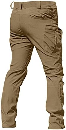 Мъжки Панталони-Карго,Мъжки Спортни Панталони За Всеки Ден Разтеглив Джоггинги Спортни Обикновена Широки Панталони С Джобове