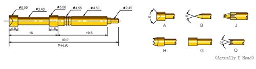 Инструменти игла сонда за функционално изпитване на серия PE-АШ-6 за тестото честотата на полупроводниковите и комуникационно