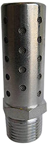 Пневматичен ауспуси високо налягане MettleAir SHF-N06, Неръждаема стомана, 3/4 NPT (опаковка от 10 броя)