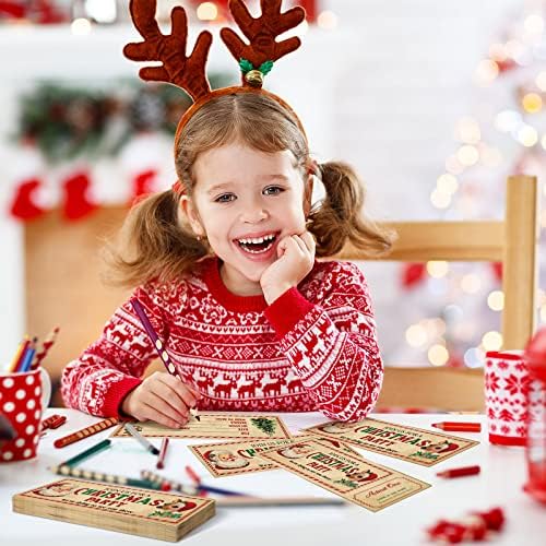 Woanger 50 бр Коледни Покана с Плик Покани за Коледно парти Покани пощенска Картичка Дядо Попълване на Празни Покани за Възрастни, Детски Парти за Рожден Ден Детски душ