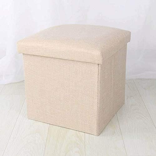 Вкусен е Просто Домашен Текстилен Стол За съхранение на Столче за съхранение Може да Седи За Възрастни Сгъваема Кутия За