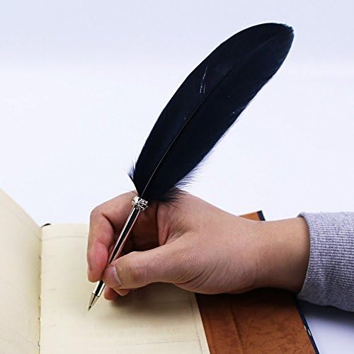 Химикалка Писалка с перо OPENDGO, Черно Мастило, Винтажное Писалка, с Изискан Покритие, има течаща Химикалка Писалка