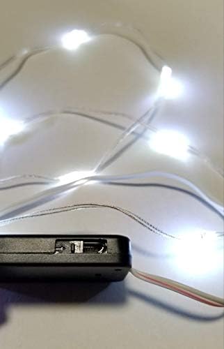 Led Струнни светлини USB Зареждащи се (Бял)