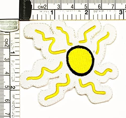 Kleenplus 3 бр. Скъпа нашивка от слънцето, ръкоделие, изкуство, шиене, ремонти, комикс, рисунка, на бродирани