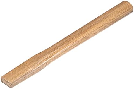 uxcell 14-инчов дървена замяна дръжка Извита замяна дръжка за брадва, чук, плосък квадратен ухо, дъбова дървесина