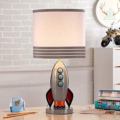 Настолна лампа WSSBK - Проста Модерна Детска Настолна Лампа Rocket, Декоративна Мультяшная Нощна Настолна Лампа