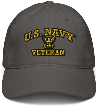 Военно-морския флот на САЩ е ветеран от Военноморските сили на САЩ с Регулируема бейзболна шапка с емблема на Орел