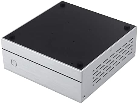 Корпус на настолен компютър Goodisory А01 от алуминий Mini-ITX HTPC (закалено стъкло)