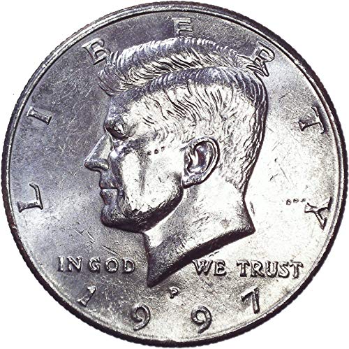 1997 Rv Кенеди Полдоллара 50 цента На Около необращенном формата на