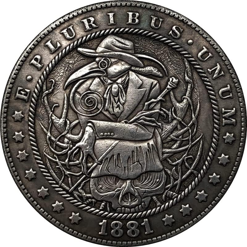 1881 Американска Монета Morgan Tramp Занаятите 38 мм
