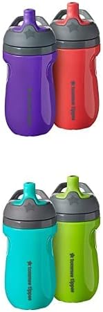 Комплект от спортно шише Tommee Tippee с изолация за деца, 2 броя, виолетово-пурпурно + Спортна бутилка Tommee