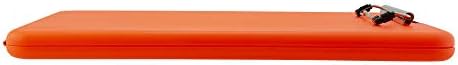 Пластмасов буфер Saunders Bright Orange SlimMate за съхранение на титуляр форма с размер на буквата. Ергономичен клипборда за