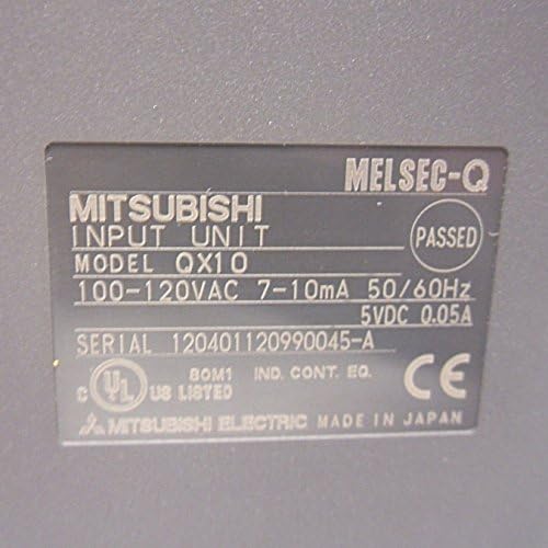 MITSUBISHI QX10 16 точки, 100-120 v ac, Модул за вход-изход, серия MELSEC Q, (129581), Винт конектор, 0,05 Усилвател, Цифров, 50/60 Hz, 7-10 МА