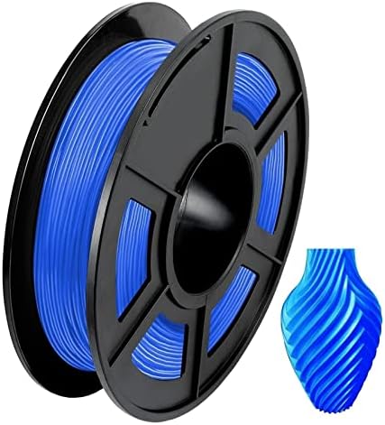 Нишка с нажежаема жичка за принтер HSHA 1,75 мм, макара с нажежаема жичка, 3D Точност +/- 0,02 мм, 0.5 кг (1,1 кг) 22.7.16 (Цвят: синьо)