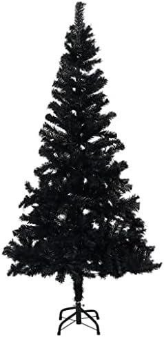 Изкуствена Коледна елха VidaXL с Поставка от Черно 94,5PVC