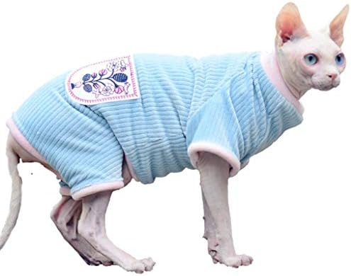 TWDYC Облекло за Котки за Зимни Топли Меки Памучни Блузи за котки, Костюми за котки, Пуловер, Дрехи за Коте