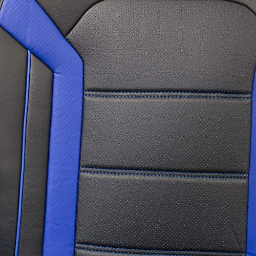 FH Group Футуристичната Възглавница за автомобилни Седалки от изкуствена кожа, Комплект двойка покривала за автомобилни седалки – Универсална за Кацане, за леки авто