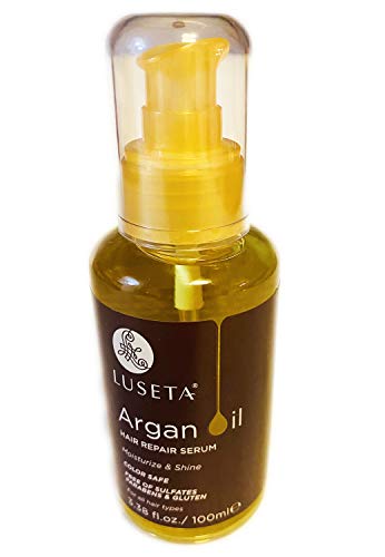 Лечебното Серум за коса с аргановым масло Luseta 3.38 Fl. За Унция! Натурално Арганово масло! Подходящ за всички