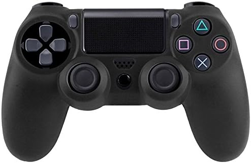 Гъвкав Силиконов Защитен калъф за микровълнова фурна за игрален контролер на Sony PS4 (черен)